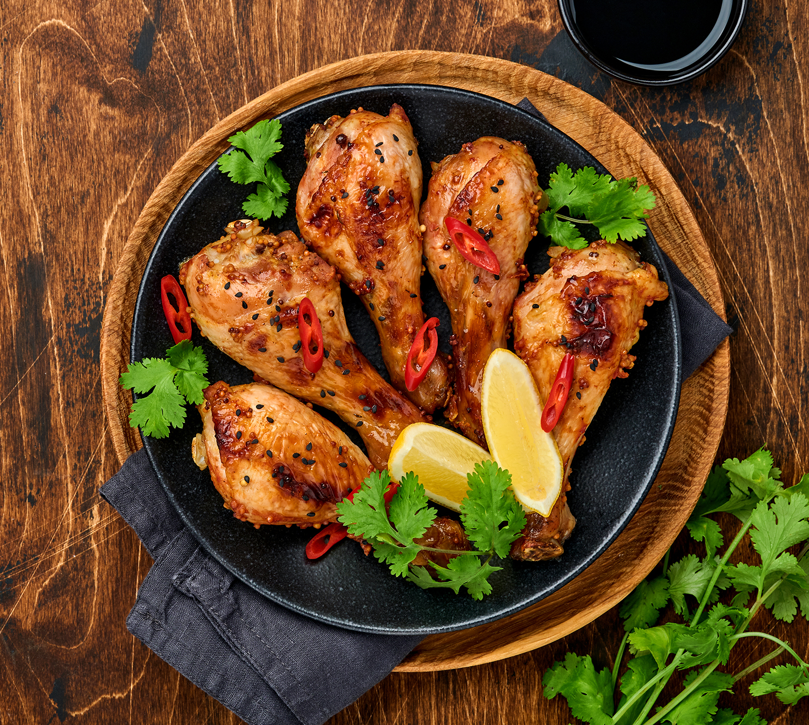 asian chicken with chilli sky culinaire air catering